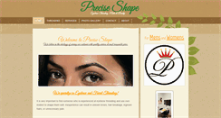 Desktop Screenshot of preciseshape.com