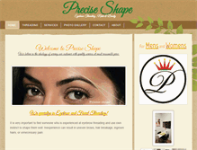 Tablet Screenshot of preciseshape.com